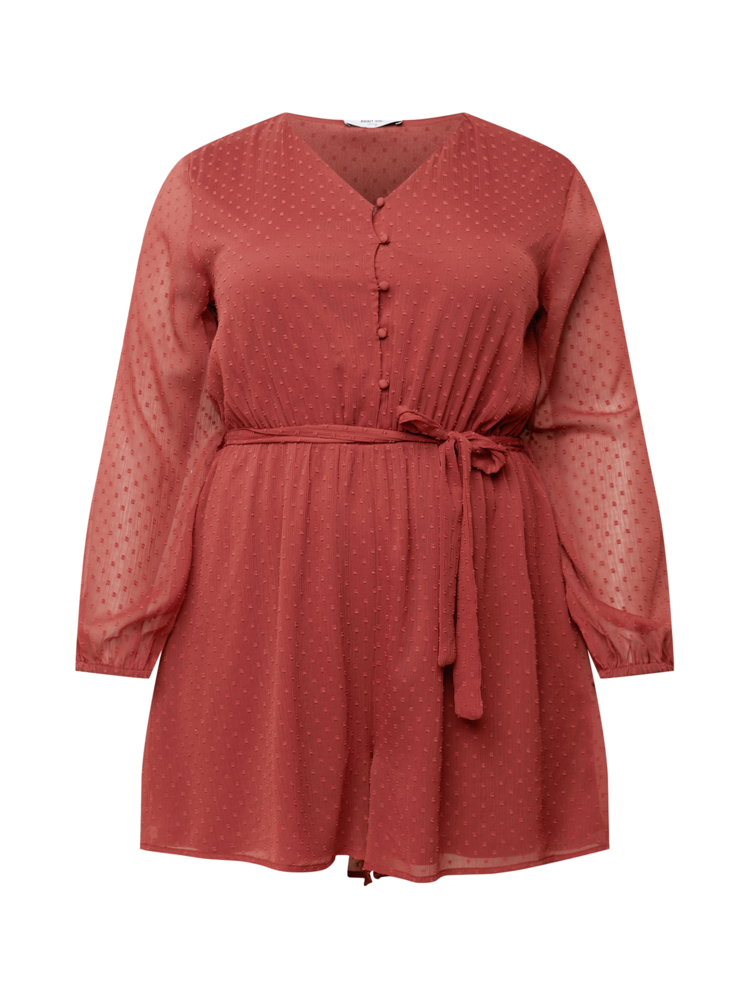 ABOUT YOU CurvyKombinezon 'Maike' - crvena boja: prednji dio