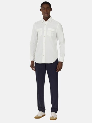 Boggi Milano Regular fit Button Up Shirt in White