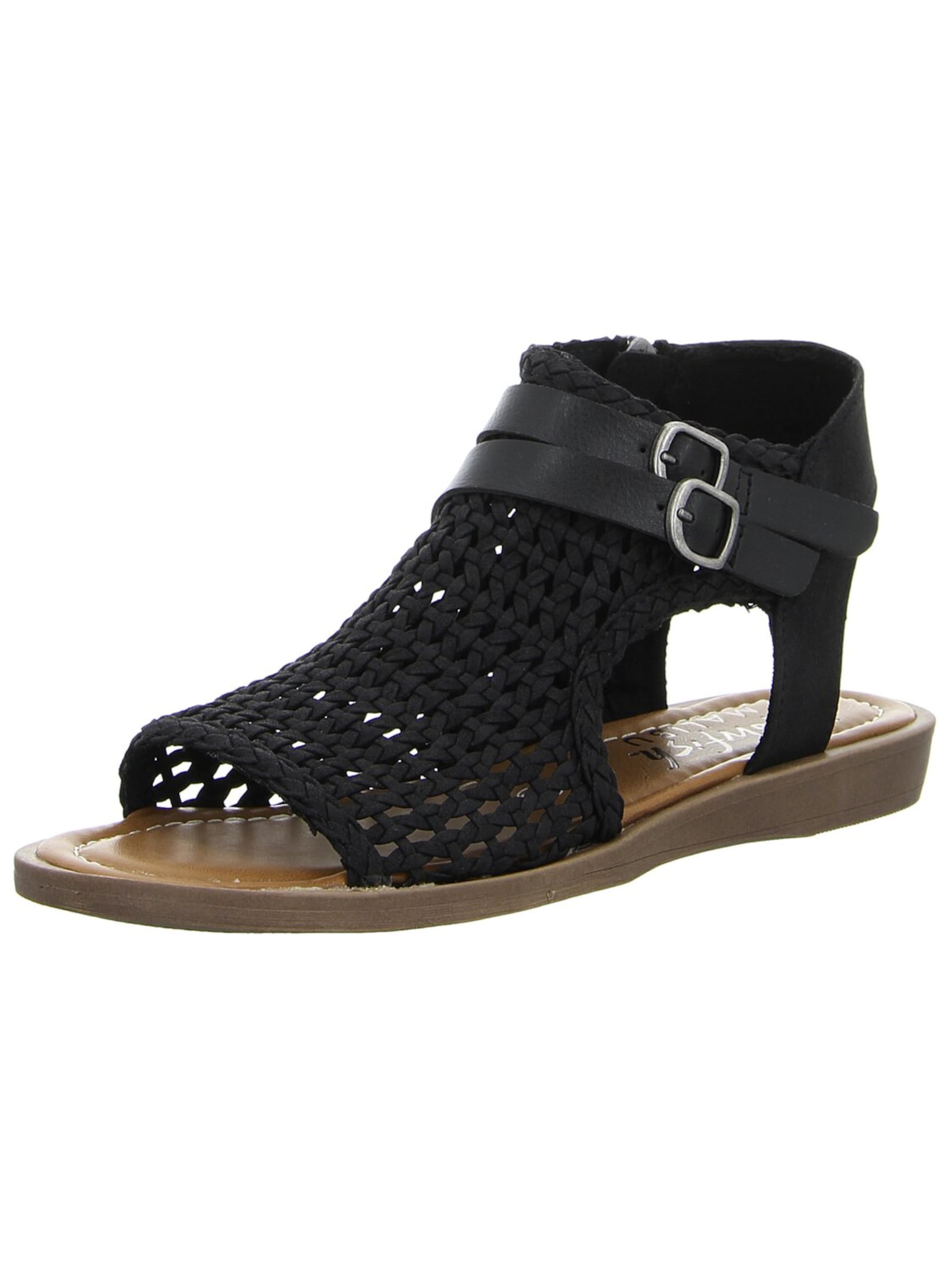 Blowfish Sandals in Black: front