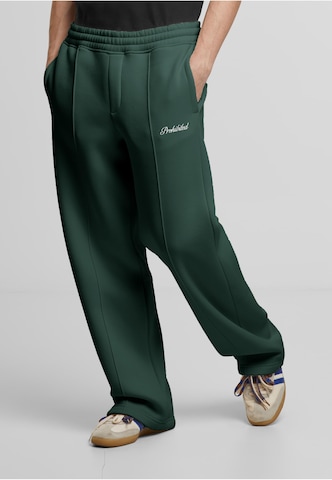 Prohibited Loosefit Broek in Groen: voorkant