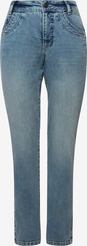 LAURASØN Slimfit Jeans in Blauw: voorkant