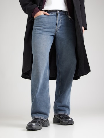 mėlyna WEEKDAY Laisvas Džinsai 'Sphere': priekis