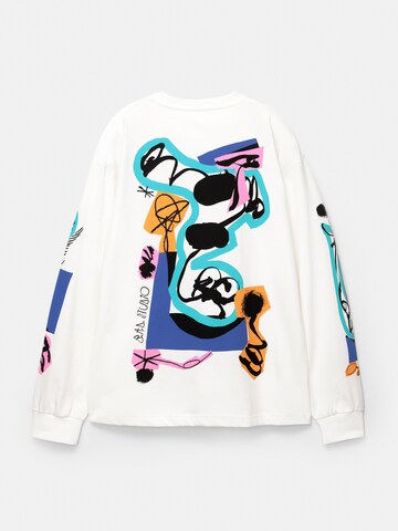 Pull&Bear Shirt 'BRAULIO AMADO' in White