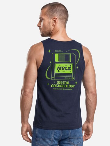 Neverless Shirt 'Digital Archaeology' in Blue
