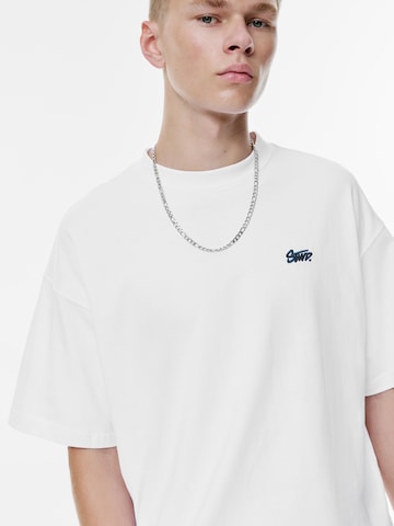 Pull&Bear Paita 'STWD' värissä valkoinen