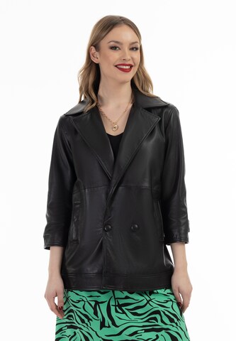 faina Between-Season Jacket in Black: front