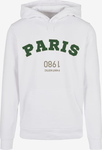 Sweat-shirt 'Paris' F4NT4STIC en blanc : devant