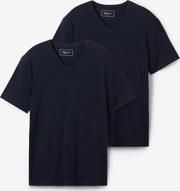 T-Shirt TOM TAILOR DENIM en bleu : devant