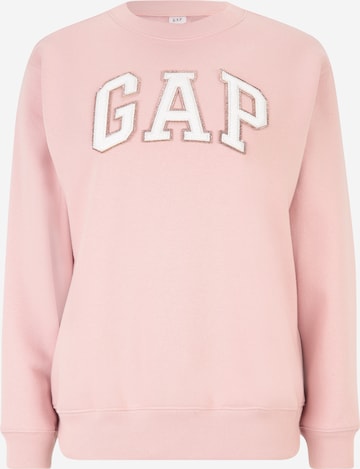 Sweat-shirt 'HERITAGE' Gap Tall en rose : devant