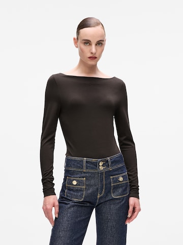 Karl Lagerfeld - Camisa em castanho: frente