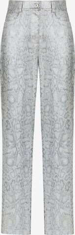 NOCTURNE Wide leg Broek in Zilver: voorkant