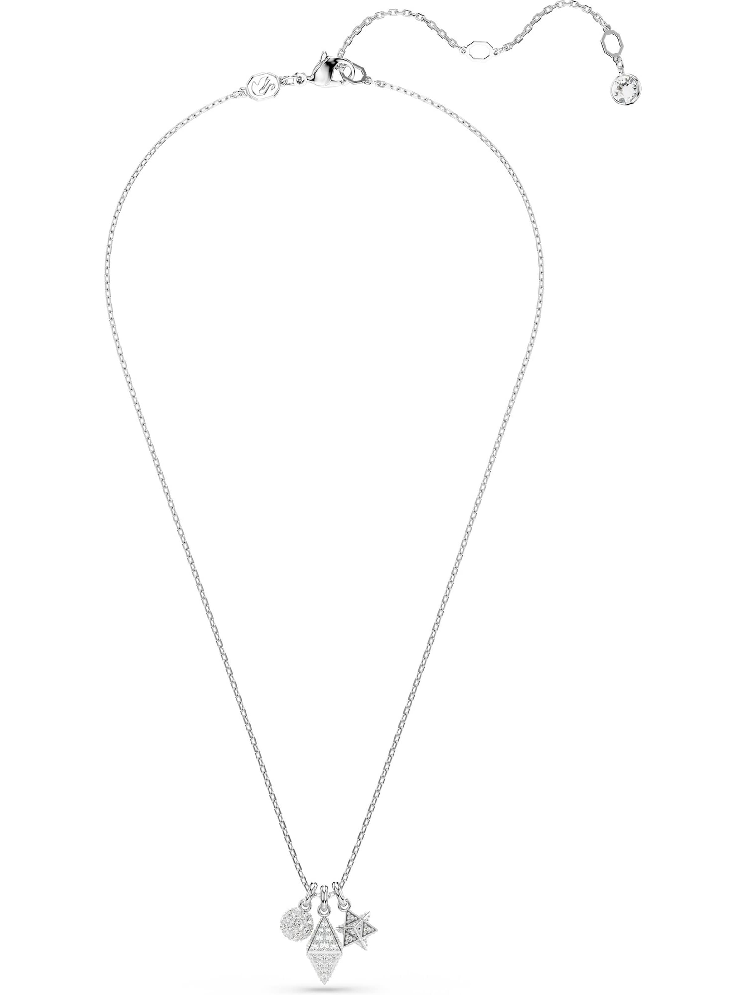 Swarovski Ketting in Zilver: voorkant