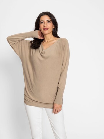 heine Trui in Beige: voorkant