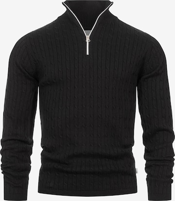 Kronstadt Pullover 'Cable' in Schwarz: Vorderseite