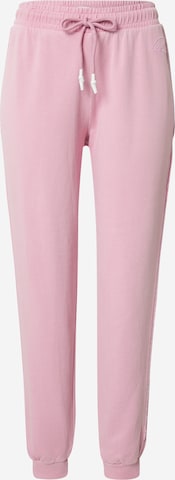 River Island Tapered Pants in Pink: front