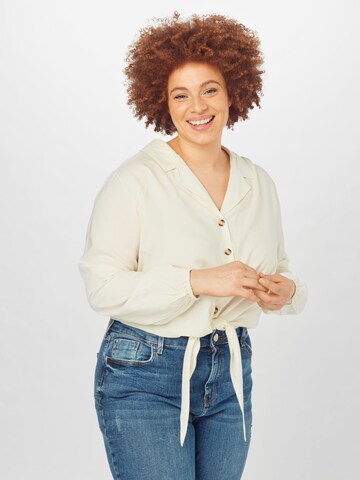 Camicia da donna 'Lexa' di ABOUT YOU Curvy in bianco: frontale