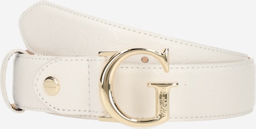 GUESS Gürtel 'ALDINA ADJ & NOT REV H35' in Weiß: Vorderseite