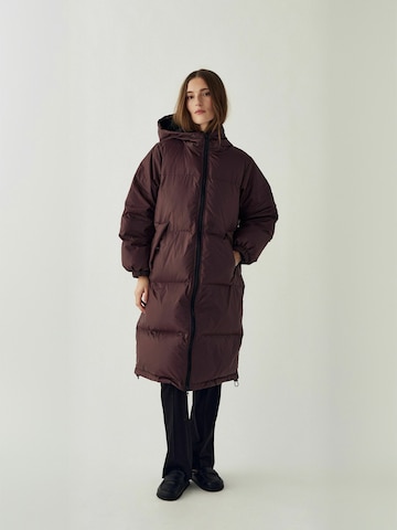 Veste d’hiver ' N-Mikko ' Noella en marron : devant