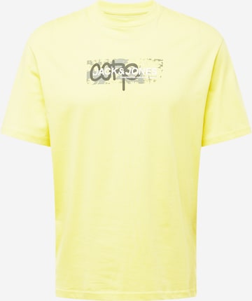 T-Shirt 'SUMMER' JACK & JONES en jaune : devant