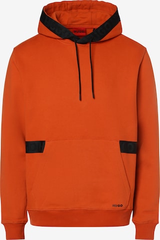HUGO Red Sweatshirt 'Dlementine' in Orange: front