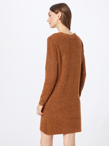 PIECES Knitted dress 'Ellen' in Brown