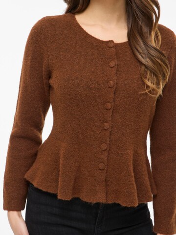 VILA Knit cardigan 'VILUNA' in Brown