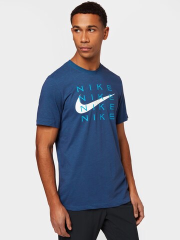 Maglia funzionale di NIKE in blu: frontale