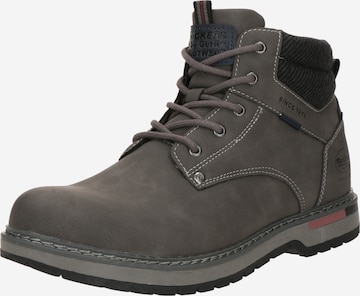 Bottines à lacets Dockers by Gerli en gris : devant