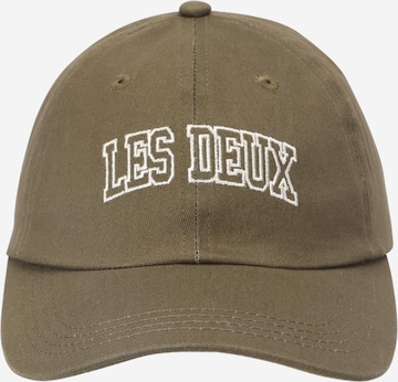 Les Deux - Gorra 'Blake' en verde: frente