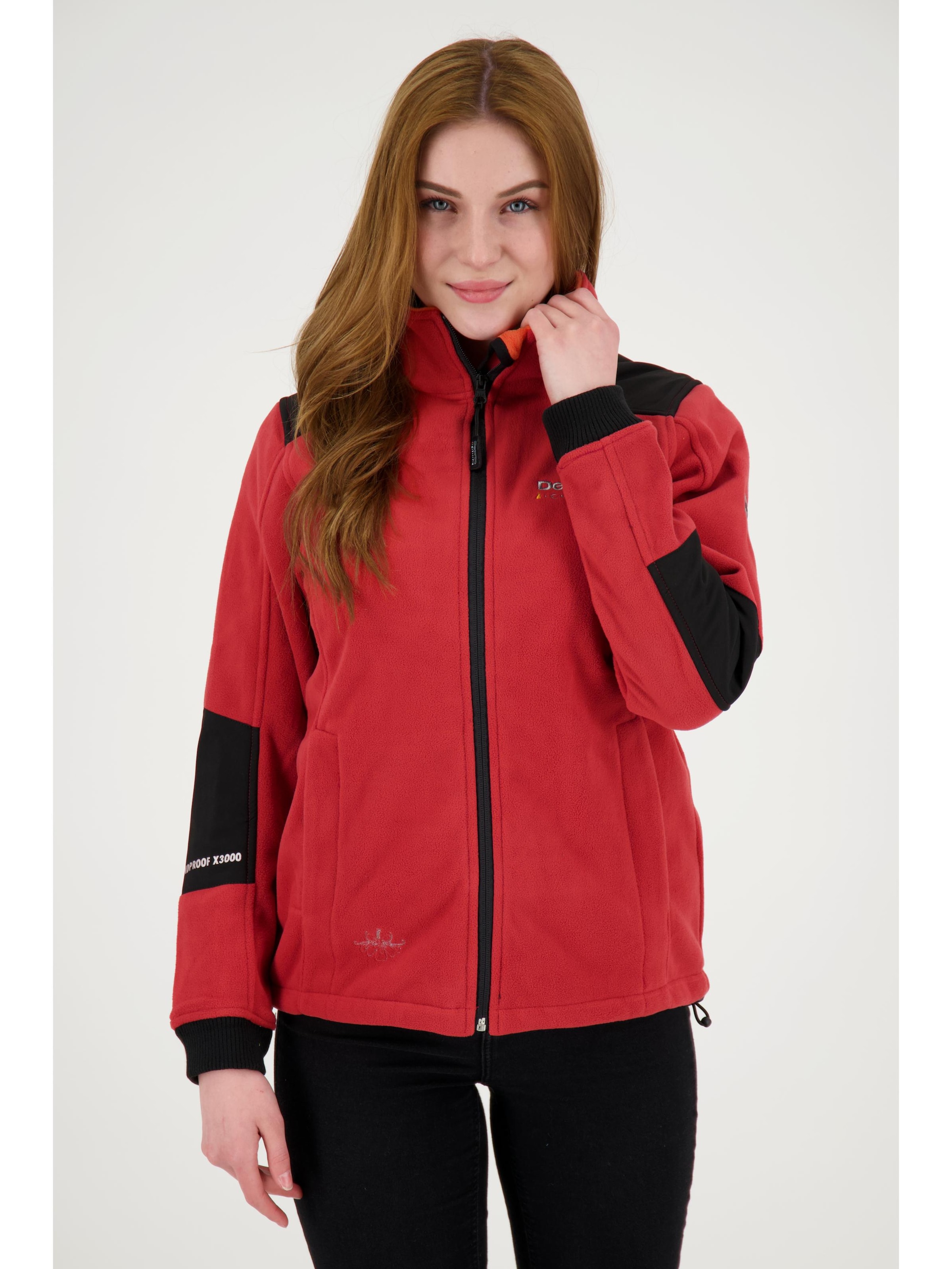 deproc Fleecejacke 'CANADA Women'‌‌ in Rot: Vorderseite