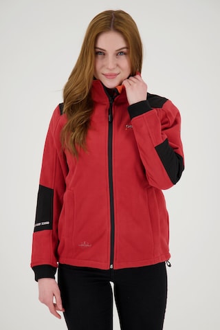 deproc Fleecejacke 'CANADA Women' in Rot: Vorderseite