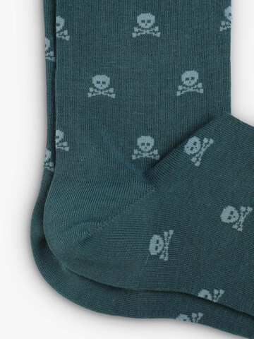 Scalpers Socks 'Skull' in Green