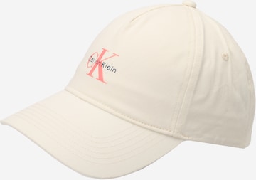 Calvin Klein Čepice – bílá: přední strana