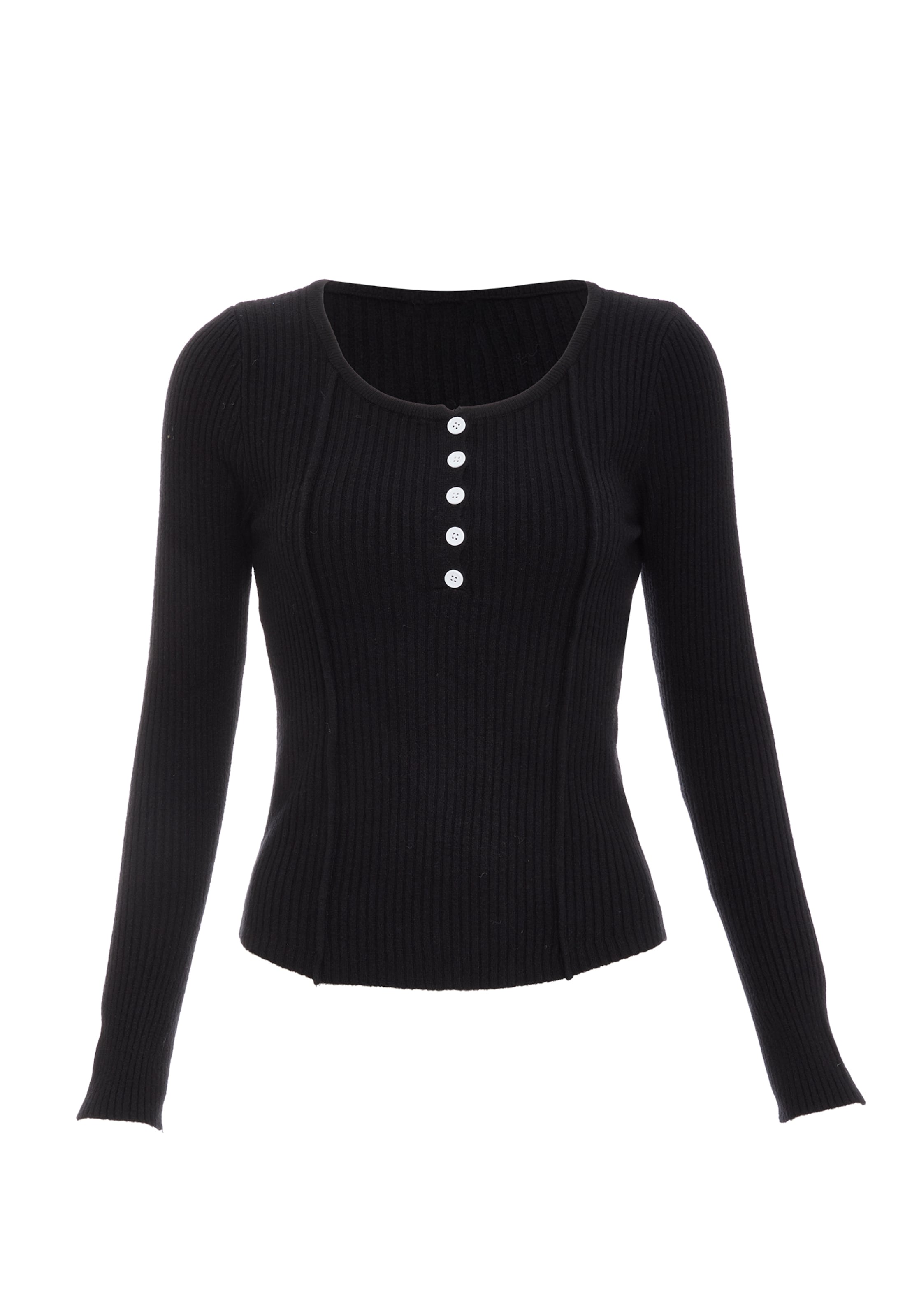 IPARO - Pullover em preto: frente