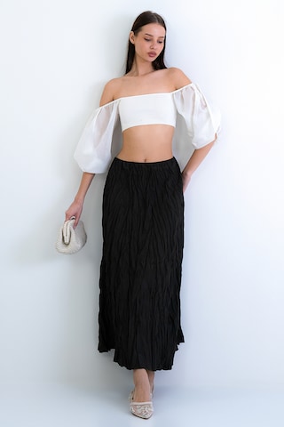 Trend Alaçatı Stili - Falda en negro