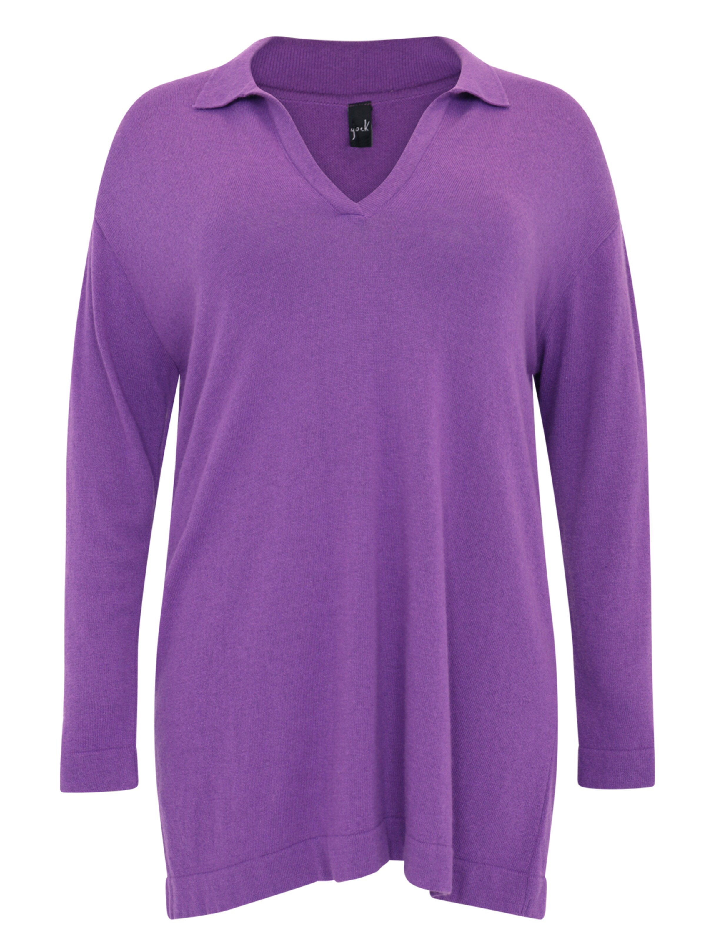 YOEK Trui in Lila: voorkant