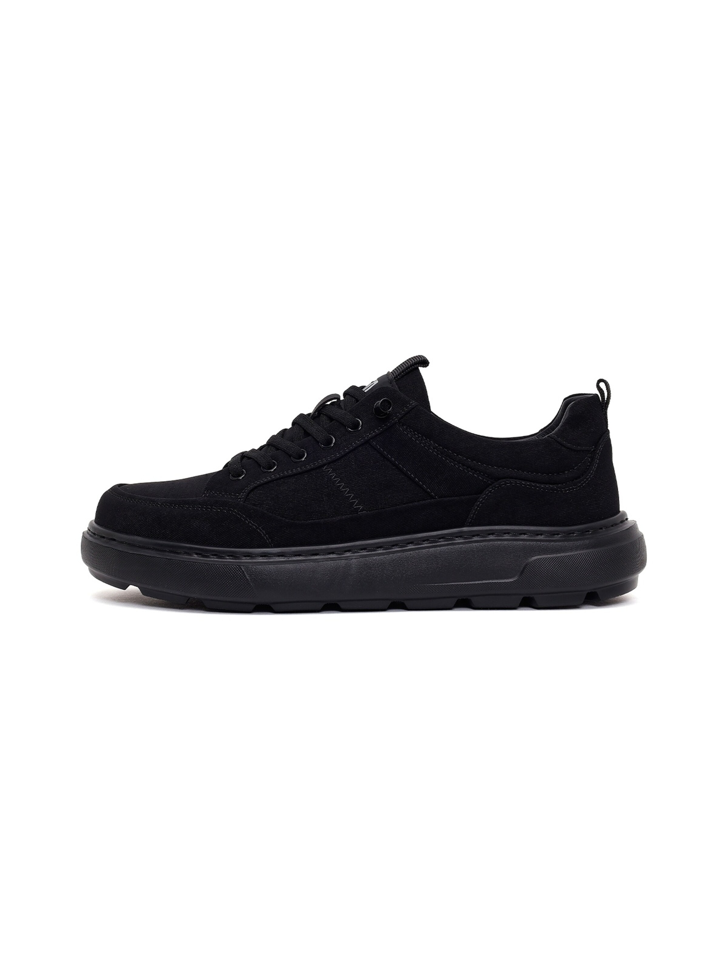 Sneaker low de la Derimod pe negru: față