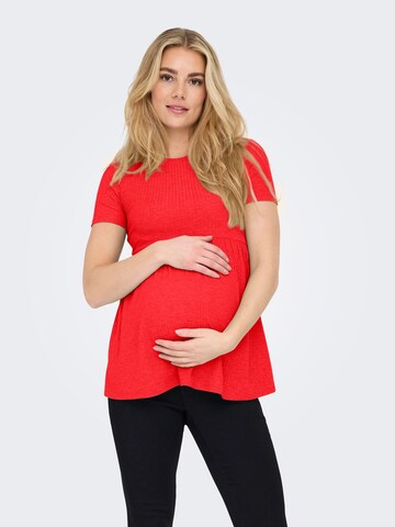 Only Maternity - Camiseta 'MALAYA' en rojo: frente