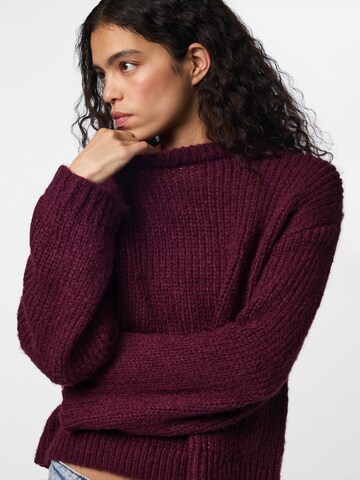 PIECES Sweater 'PCDORTHEA' in Purple