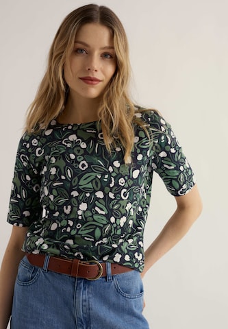 Seasalt Cornwall T-Shirt 'Poisson' in Grün: Vorderseite