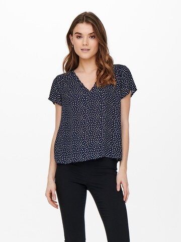 ONLY - Blusa 'Sonja' en azul: frente