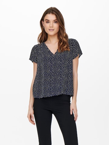 ONLY - Blusa 'Sonja' en azul: frente