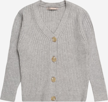 KIDS ONLY Knit Cardigan 'KATIA' in Grey: front