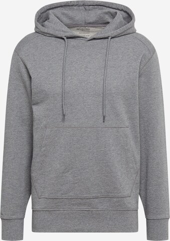 Sweat-shirt 'Jackson' SELECTED HOMME en gris : devant