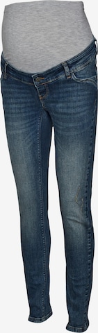 MAMALICIOUS Slimfit Jeans 'SAVANNA' in Blau: predná strana