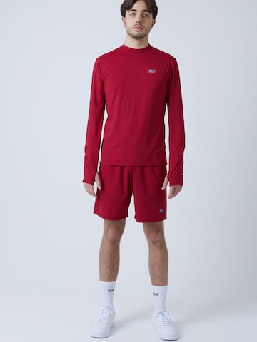 SPORTKIND - Camiseta funcional 'High Neck Long Sleeve Shirt' en rojo: frente
