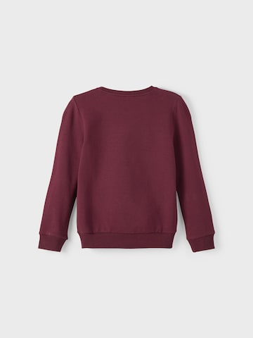 NAME IT - Sweatshirt 'NALIPI' em vermelho