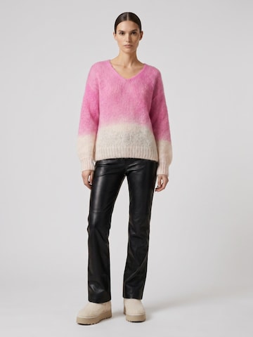 americandreams Pullover i overstørrelse 'Milana 2-Colored' i pink