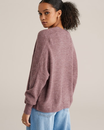 WE Fashion Strickjacke in Lila