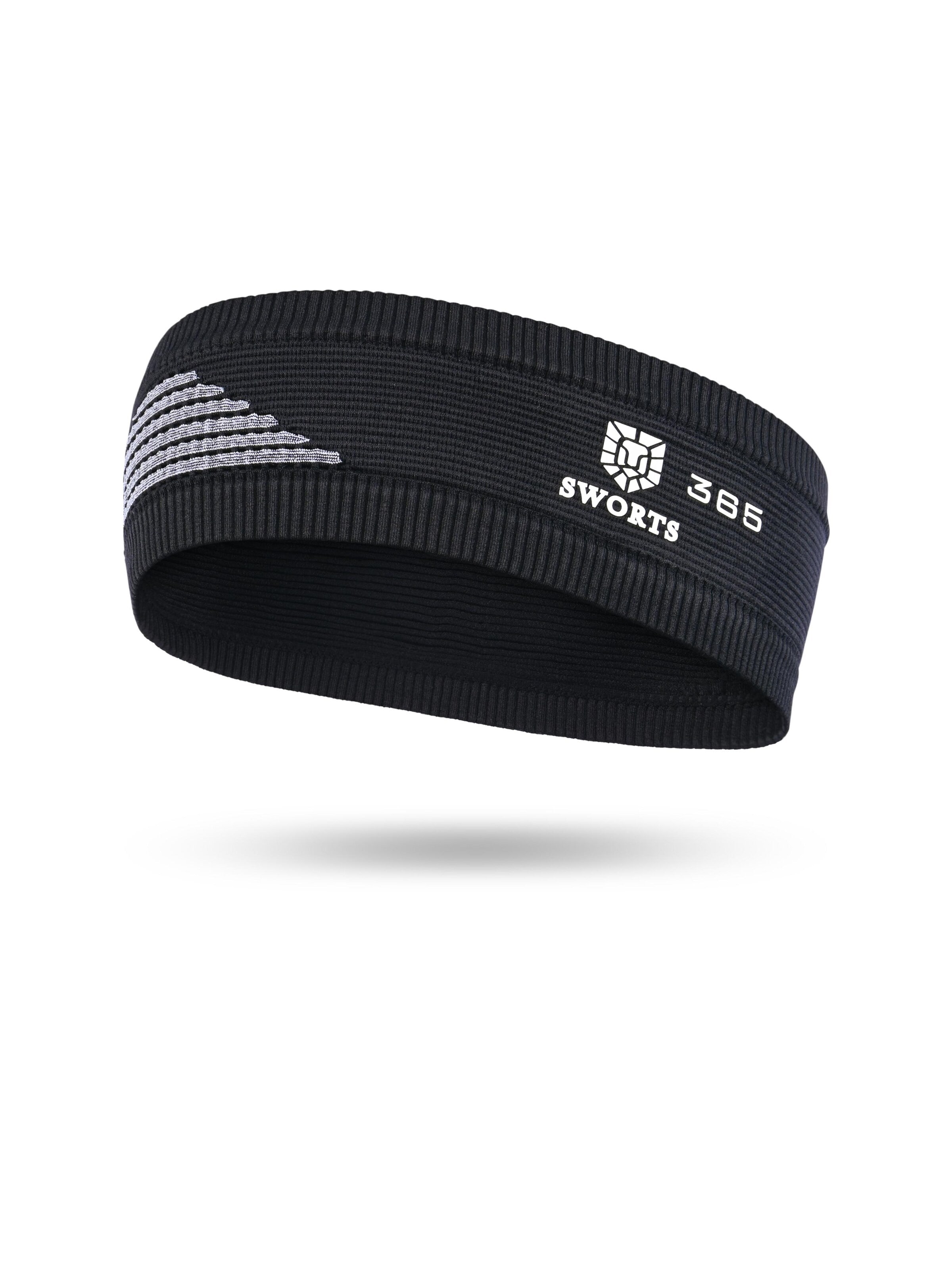 SWORTS Athletic Headband '365 Running Headband' in Black: front